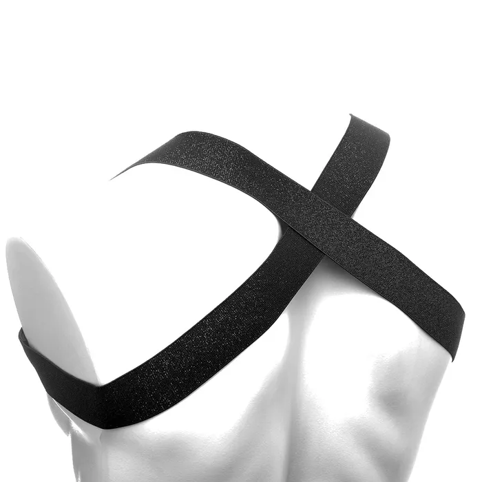 Female Sex Toys XR Brands Master Series Rave Harness Elastic Chest Harness XL