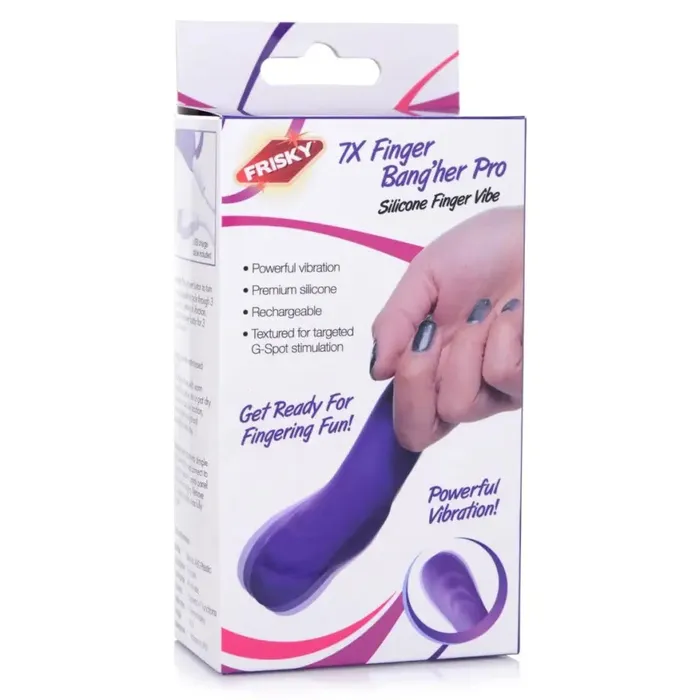 Frisky Female Sex Toys 7x Finger Bang Her Pro Silicone Vibrator