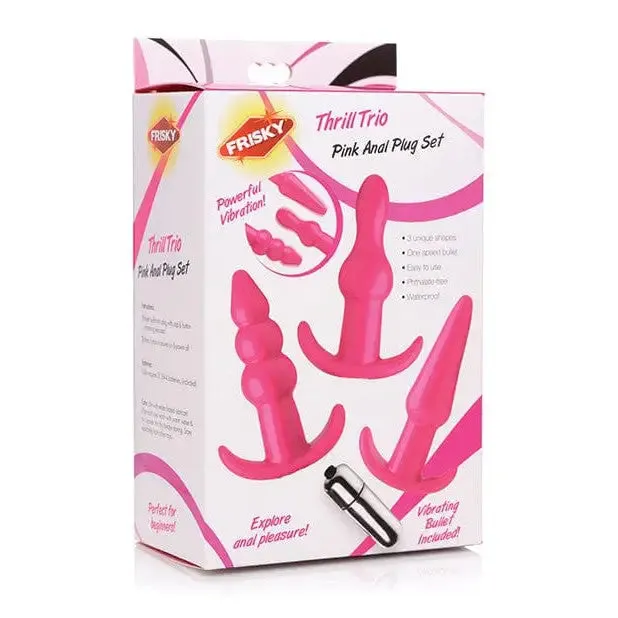 Frisky Thrill Trio Vibrating Anal Plug Set Frisky Anal