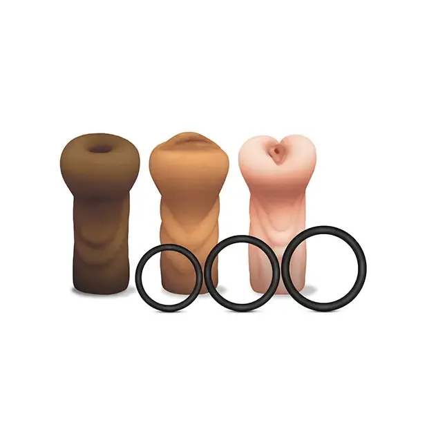 Happy Ending Mstr B8 Six Pack Ass Mouth Pussy Stroker with 3 Rings Global Novelties LLC Male Sex Toys Happy Ending Mstr B8 Six Pack Ass Mouth Pussy Stroker with 3 Rings Global Novelties LLC Male Sex Toys