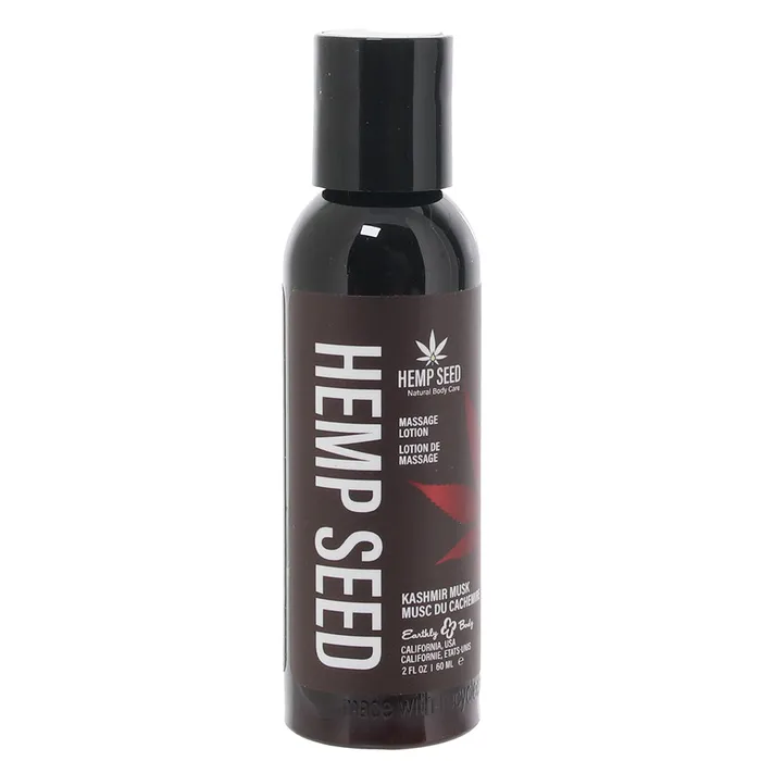 Hemp Seed Massage Lotion 2oz60ml in Kashmir Musk Earthly Body Couples