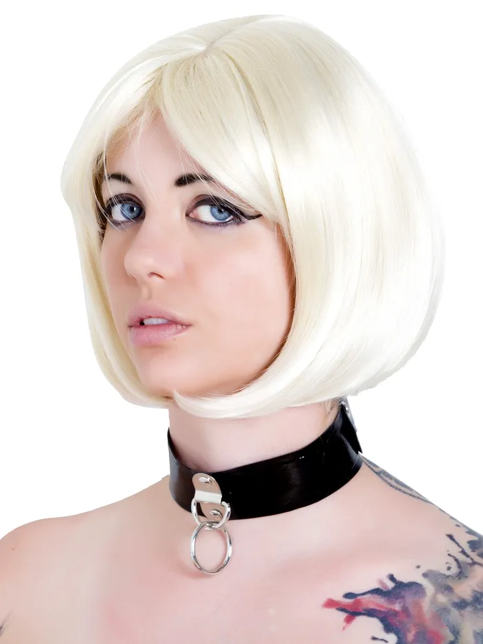 HonourSkintwocom Dildos Latex Rubber Collar in Black