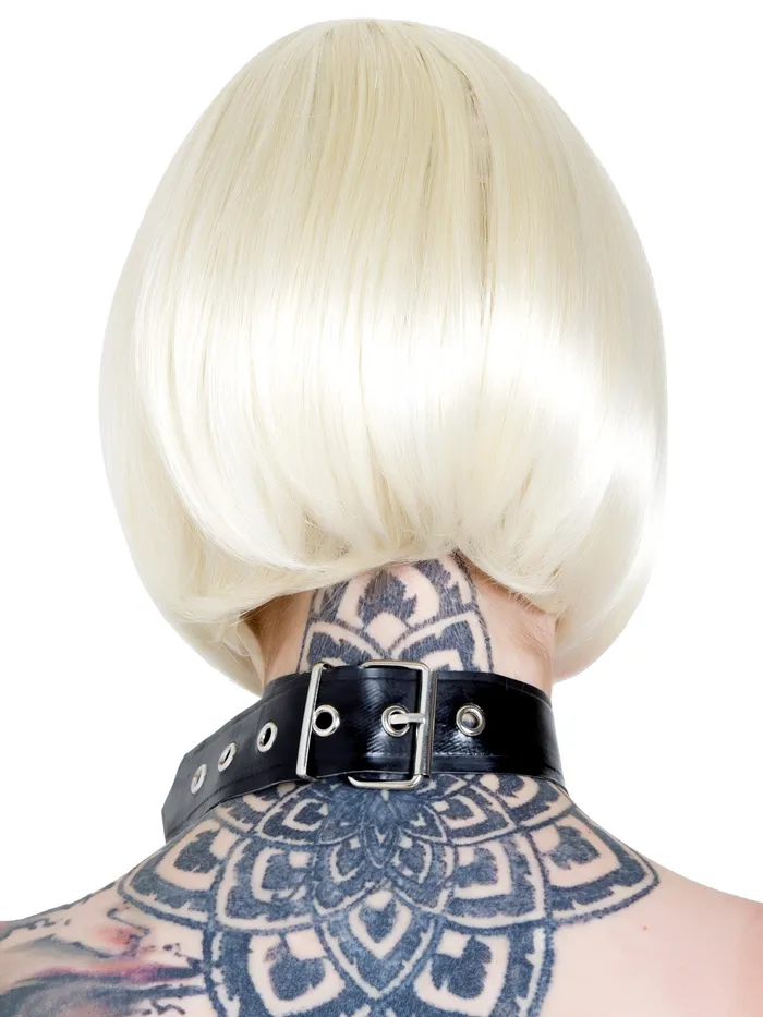 HonourSkintwocom Dildos Latex Rubber Collar in Black