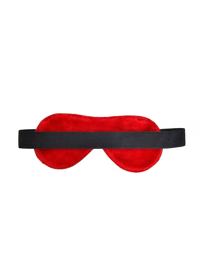 HonourSkintwocom Leather Blindfold With Red Fur Lining One Size Restraints HonourSkintwocom Leather Blindfold With Red Fur Lining One Size Restraints