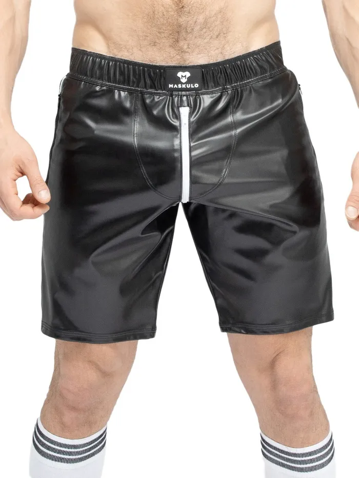 HonourSkintwocom Vibrators Leatherette Soccer Shorts