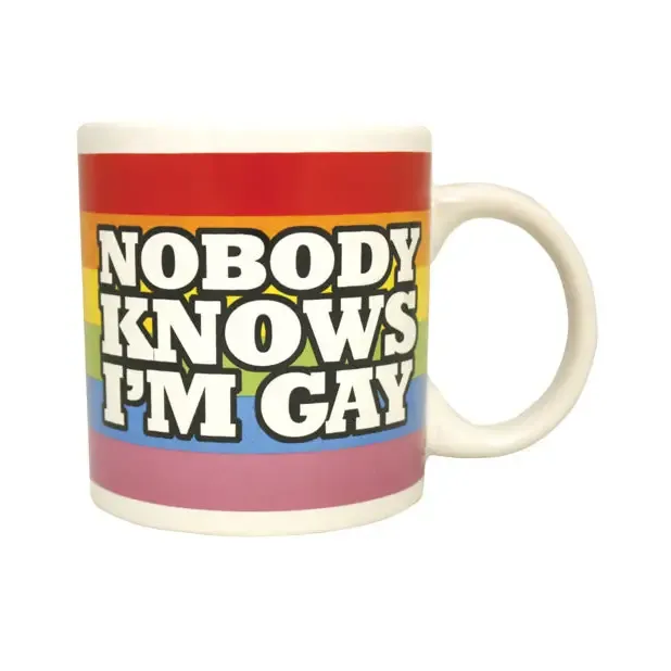 Island Dogs Attitude Mug Nobody Knows Im Gay Vibrators