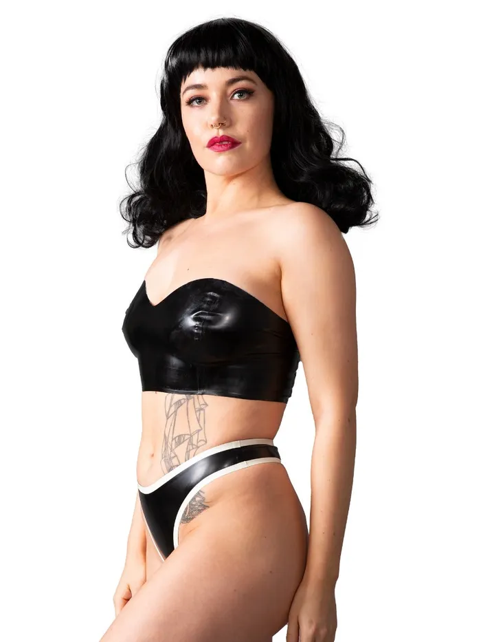 Latex Thong With Trim BlackWhite HonourSkintwocom Anal Latex Thong With Trim BlackWhite HonourSkintwocom Anal