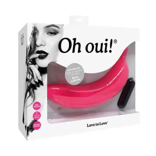 Love To Love Vibrators Love to Love Oh Oui Silicone Banana Vibrator Pink