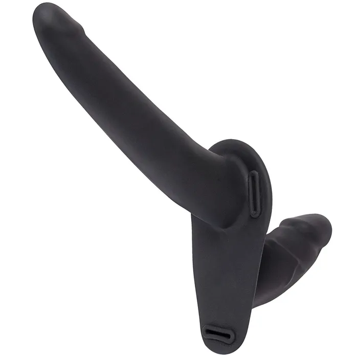 Lux Fetish Silicone StrapOn with Double Dildo Electric Eel Female Sex Toys