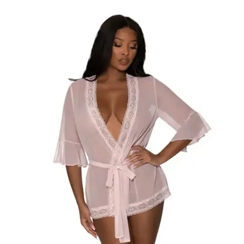 Magic Silk Seabreeze Robe With Lace Trim Blush LXL Magic Silk Vibrators Magic Silk Seabreeze Robe With Lace Trim Blush LXL Magic Silk Vibrators