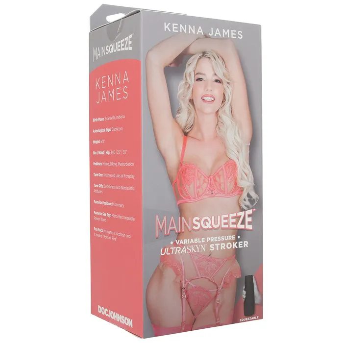 Main Squeeze Kenna James ULTRASKYN Stroker Doc Johnson Male Sex Toys