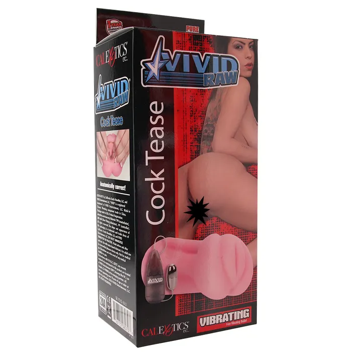 Male Sex Toys CalExotics Vivid Raw Vibrating Cock Tease Masturbator in Pink Male Sex Toys CalExotics Vivid Raw Vibrating Cock Tease Masturbator in Pink