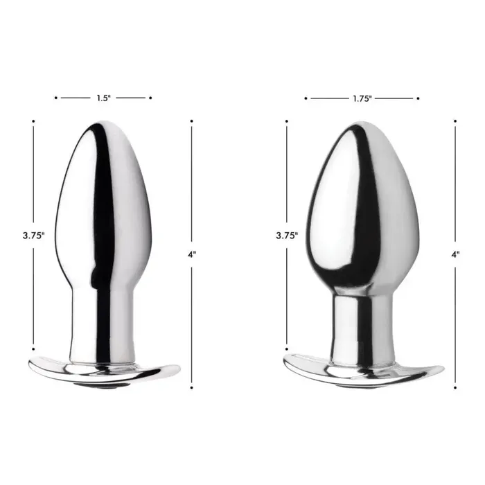 Male Sex Toys Master Series Chrome Blast 7x Rechargeable Butt Plug With Remote Control