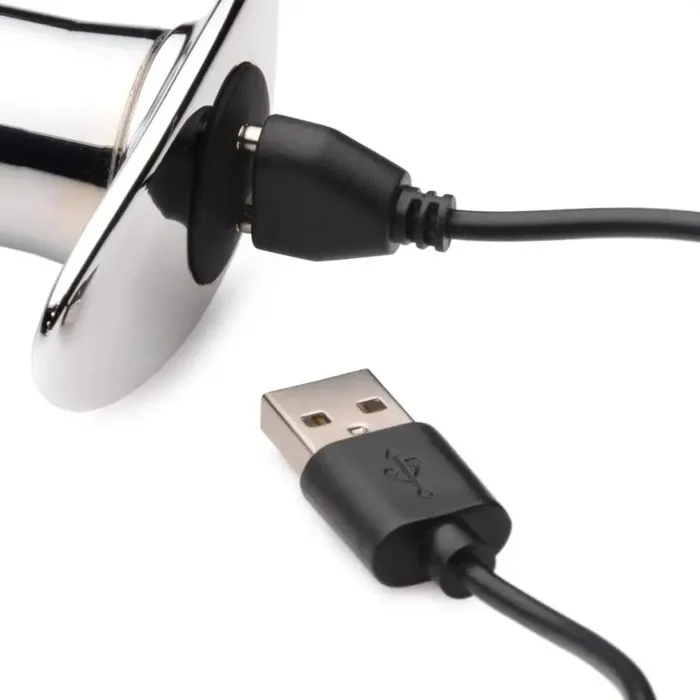 Male Sex Toys Master Series Chrome Blast 7x Rechargeable Butt Plug With Remote Control