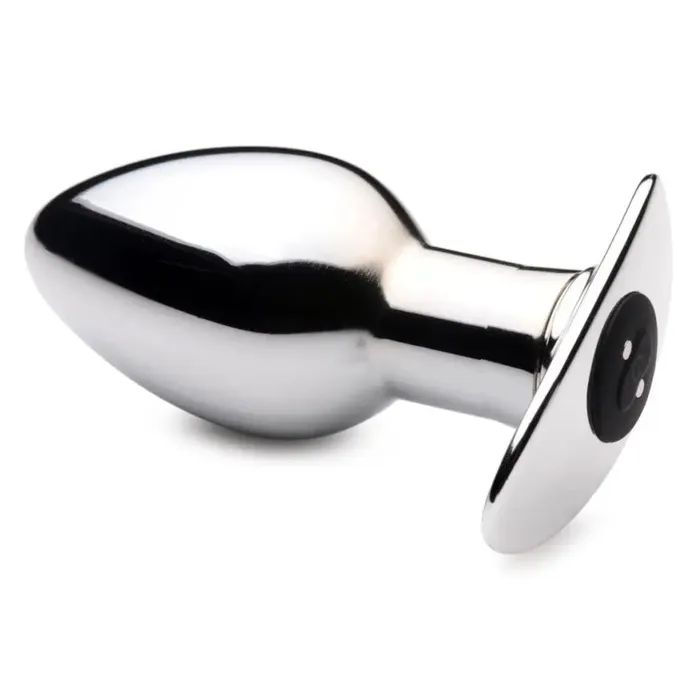 Male Sex Toys Master Series Chrome Blast 7x Rechargeable Butt Plug With Remote Control