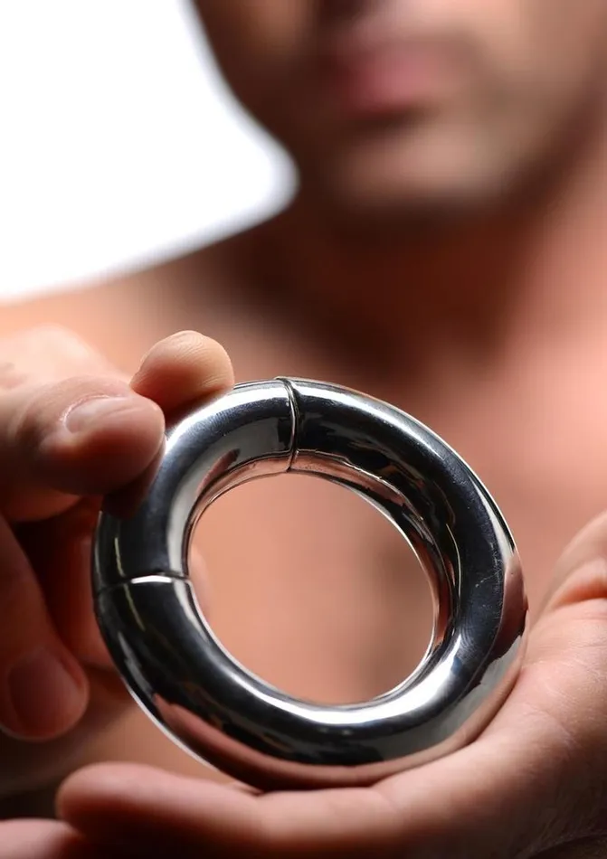 Male Sex Toys Master Series Magnetize Stainless Steel Magnetic Ball Stretcher Master Series Male Sex Toys Master Series Magnetize Stainless Steel Magnetic Ball Stretcher Master Series