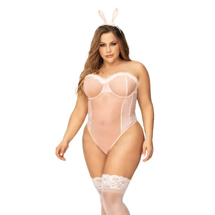Mapale Vibrators Sexy Bunny Underwire Bodysuit Wlace Up Back Head Piece Pink Mapale Vibrators Sexy Bunny Underwire Bodysuit Wlace Up Back Head Piece Pink