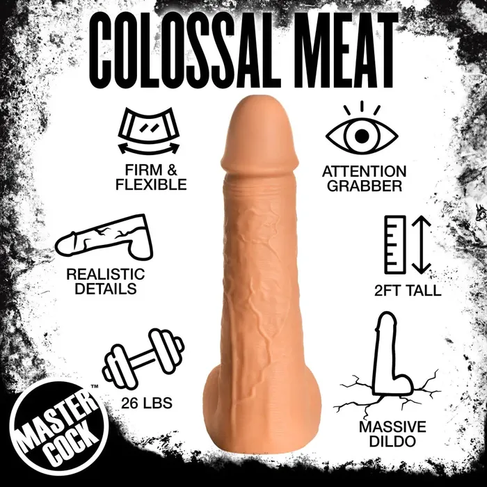 Master Cock Dildos Son of Moby Huge 2 Foot Tall Super Dildo