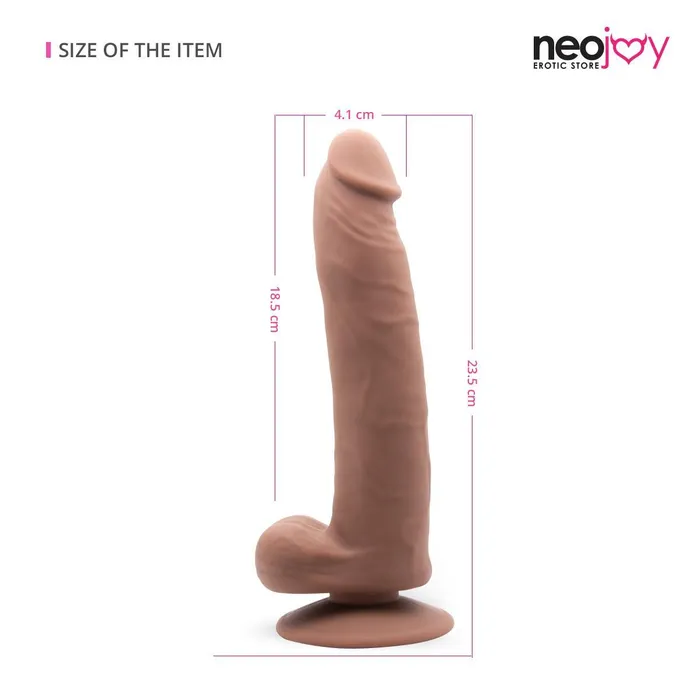 Neojoy Bigshot Silicon Realistic Dildo With Suction Cup Brown 235cm 93 inch Neojoy Female Sex Toys