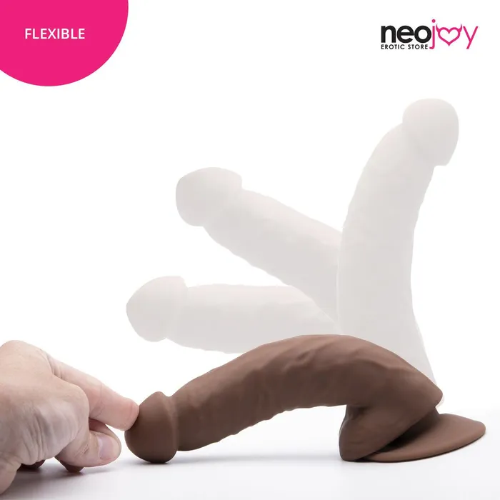 Neojoy Curved Charmer Dildo With StrapOn Dong Brown 214cm 84 inch Neojoy Female Sex Toys