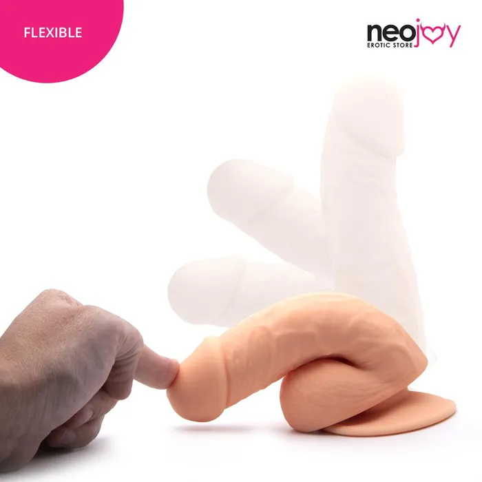 Neojoy Neojoy FillMeUp Dildo With StrapOn Dong Harness Flesh 19cm 75 inch Female Sex Toys