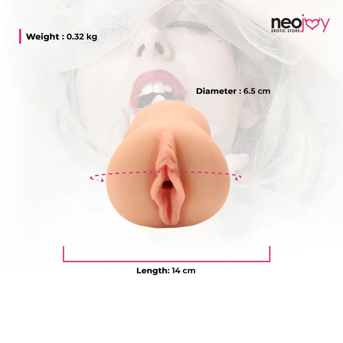 Neojoy Neojoy Realistic Open Lips Handheld Masturbator 02kg Skin Male Sex Toys