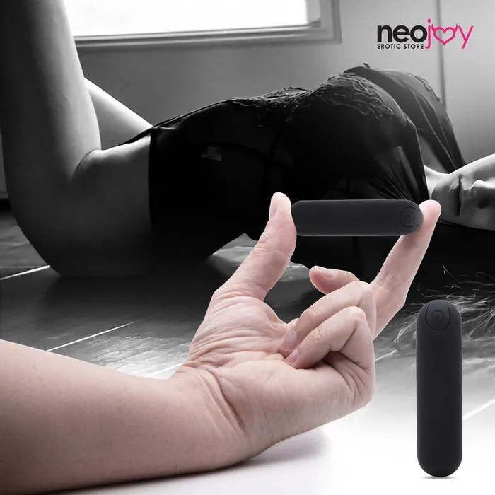Neojoy Vibrators Neojoy Bullet Love Vibrator USB Rechargable 10 Speed Function Black