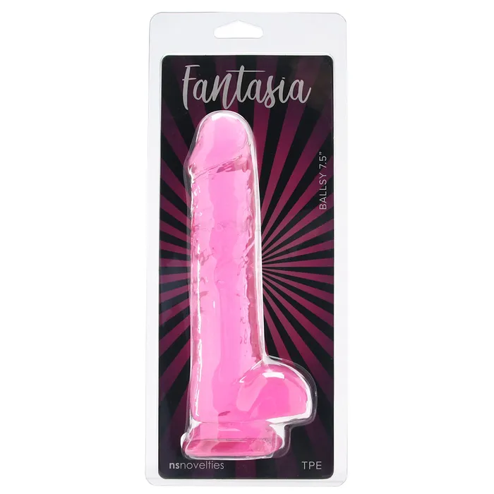 ns novelties Dildos Fantasia Ballsy 75 Inch Dildo in Pink