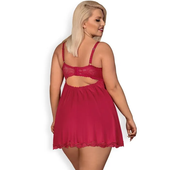 Obsessive Vibrators Obsessive Sexy Lingerie Rosalyne Babydoll Red