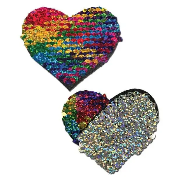 Pastease Anal Pastease Color Changing Flip Sequins Heart