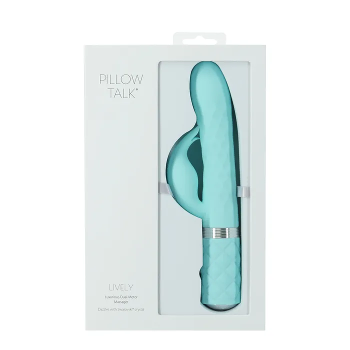 Pillow Talk Vibrators Pillow Talk Lively Luxurious DualMotor Massager Teal