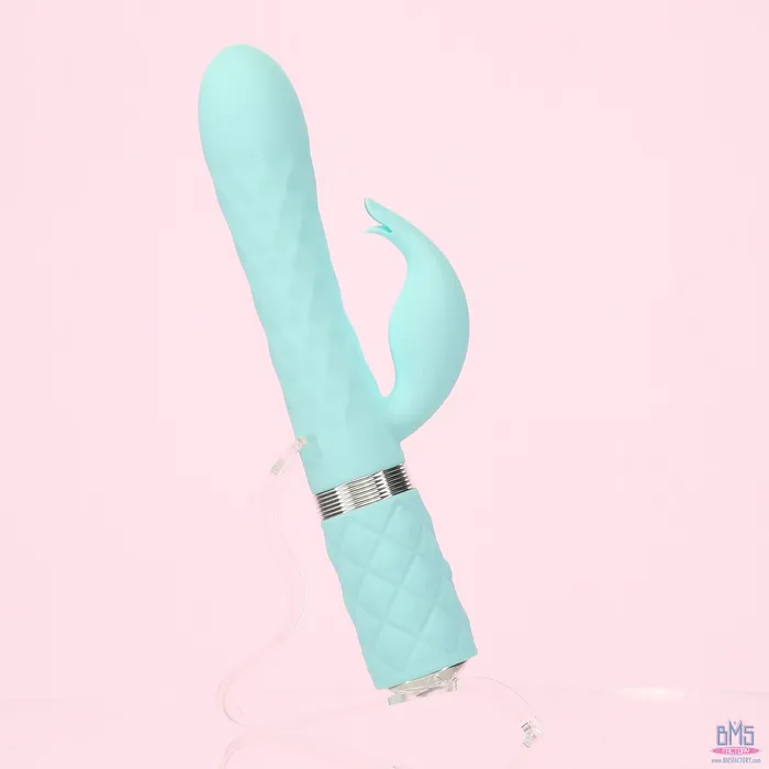 Pillow Talk Vibrators Pillow Talk Lively Luxurious DualMotor Massager Teal