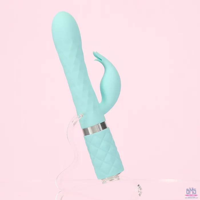 Pillow Talk Vibrators Pillow Talk Lively Luxurious DualMotor Massager Teal