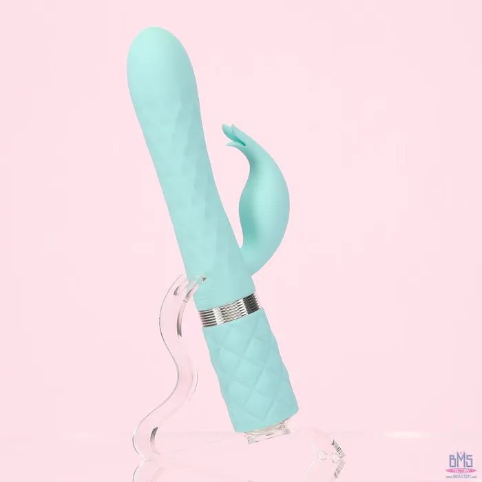 Pillow Talk Vibrators Pillow Talk Lively Luxurious DualMotor Massager Teal