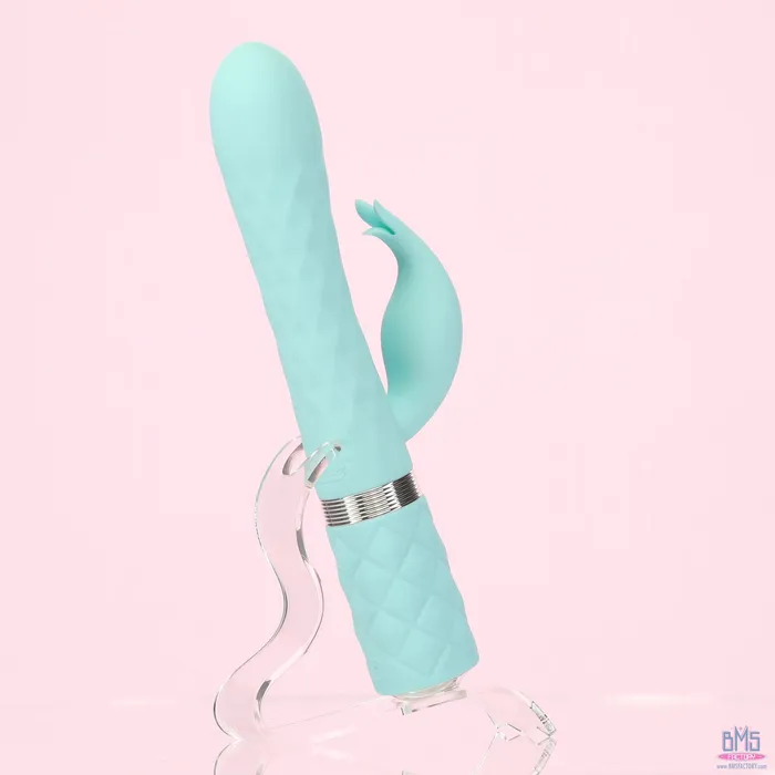 Pillow Talk Vibrators Pillow Talk Lively Luxurious DualMotor Massager Teal