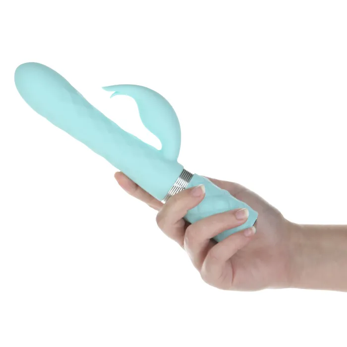 Pillow Talk Vibrators Pillow Talk Lively Luxurious DualMotor Massager Teal