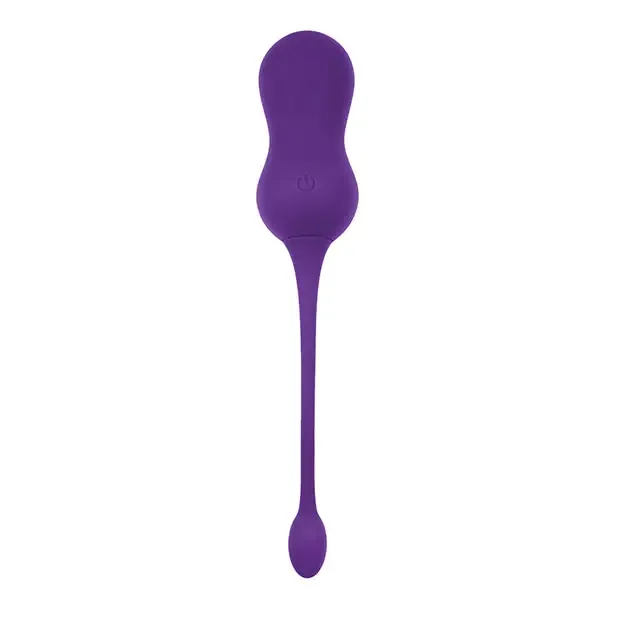 Playboy Double Time Rechargeable Remote Controlled Vibrating Silicone Dual Kegel Balls Acai evolv Female Sex Toys