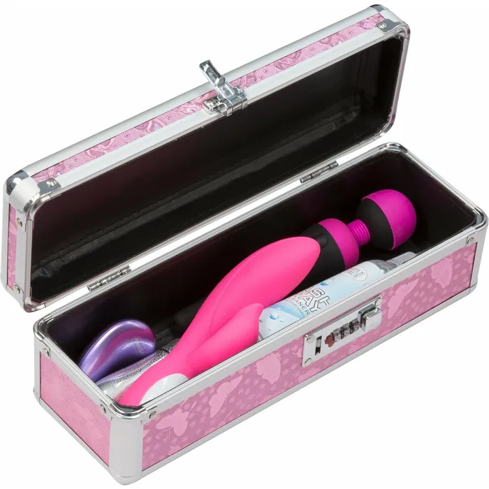 PowerBullet Vibrators PowerBullet Simple and True Lockable Vibrator Case Pink PowerBullet Vibrators PowerBullet Simple and True Lockable Vibrator Case Pink