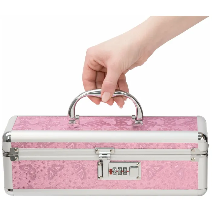 PowerBullet Vibrators PowerBullet Simple and True Lockable Vibrator Case Pink PowerBullet Vibrators PowerBullet Simple and True Lockable Vibrator Case Pink