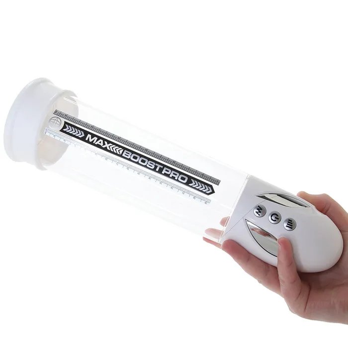 Pump Worx Max Boost Pro Flow Penis Pump in White Pipedream Male Sex Toys