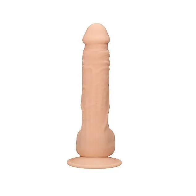Realrock Dildos Realrock Silicone Dildo with Balls 95 Dual Density Flesh