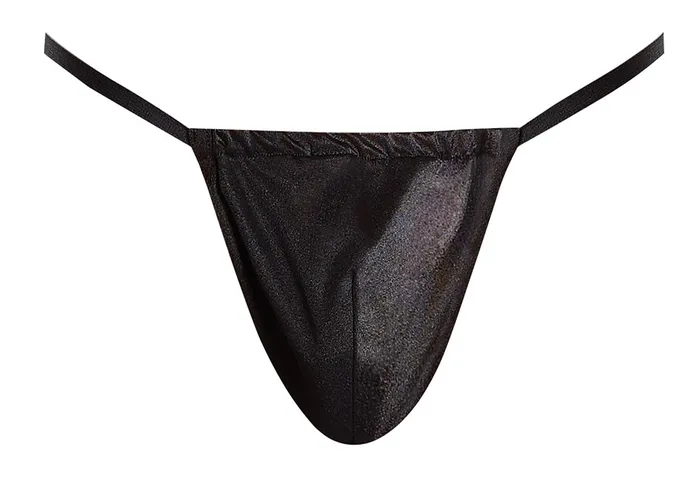 Satin Spandex Posing Strap Black One Size HonourSkintwocom Anal