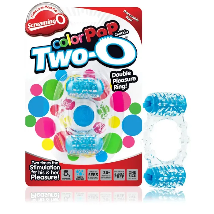 Screaming O Vibrators Screaming O TwoO Color Pop Blue Screaming O Vibrators Screaming O TwoO Color Pop Blue