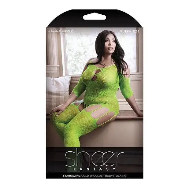 Sheer Fantasy Stargazing Cold Shoulder Bodystocking Fantasy Lingerie Bodystockings Playsuits Sheer Fantasy Stargazing Cold Shoulder Bodystocking Fantasy Lingerie Bodystockings Playsuits