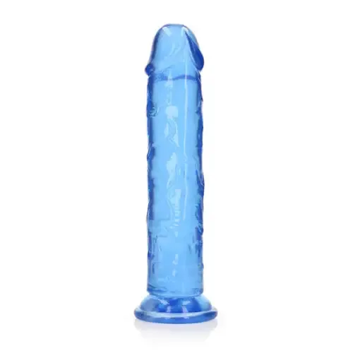 SHOTS AMERICA Dildos RealRock Crystal Clear Straight 11 in Dildo Without Balls Blue SHOTS AMERICA Dildos RealRock Crystal Clear Straight 11 in Dildo Without Balls Blue