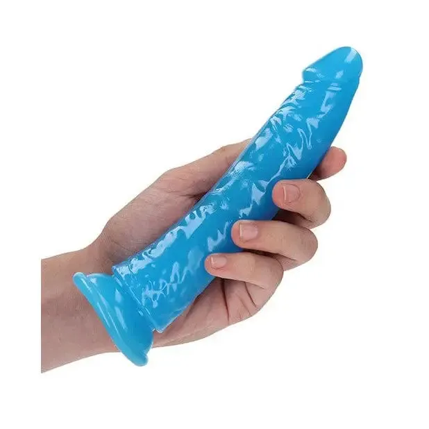 Shots America Dildos Shots Realrock 8 Slim Dildo Glow In The Dark Neon Blue Shots America Dildos Shots Realrock 8 Slim Dildo Glow In The Dark Neon Blue