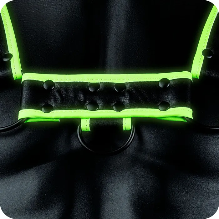 Shots Toys Female Sex Toys Ouch Glow In the Dark Bulldog Harness in LXL Shots Toys Female Sex Toys Ouch Glow In the Dark Bulldog Harness in LXL