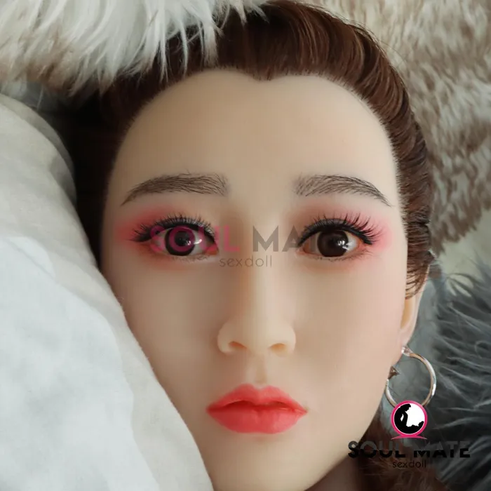 SoulMate Dolls Silicone Jocelyn Head Sex Doll Heads White SoulMate Dolls Male Sex Toys
