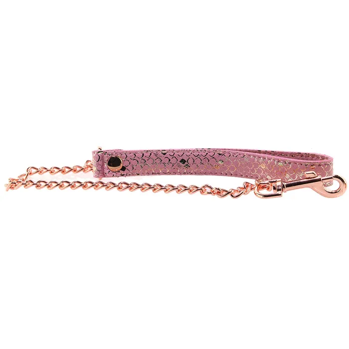 Spartacus Lockable Leather Collar and Leash in Pink Snake Print Vibrators Spartacus Lockable Leather Collar and Leash in Pink Snake Print Vibrators