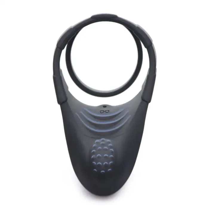 Trinity Vibes Male Sex Toys 10x Silicone Cock Ring With Vibrating Taint Stimulator